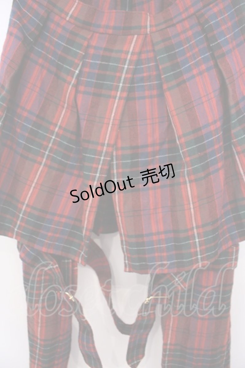 画像2: SEXY DYNAMITE LONDON / ボンテージパンツ S レッドチェック O-26-01-27-091-PU-PA-IG-OS (2)