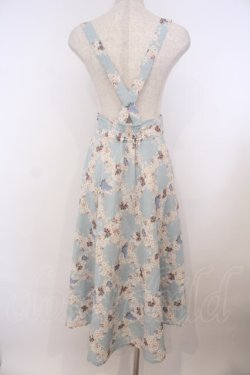 画像2: Fi.n.t / サスペンダー付きレトロフラワーチェック柄スカート F グリーン O-26-01-27-011-CA-SK-OW-OS