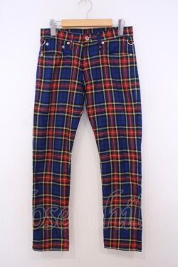 画像1: SEXY DYNAMITE LONDON / タータンチェックパンツ S ブルーチェック O-26-01-27-092-PU-PA-IG-OS