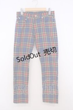 画像1: SEXY DYNAMITE LONDON / タータンチェックパンツ S ブルーチェック O-26-01-27-092-PU-PA-IG-OS