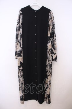 画像1: HARE / 2WAYアートキリカエワンピース F ブラック O-26-01-27-093-PU-OP-IG-OS