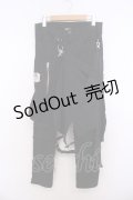 STIGMATA / ラップ付き継ぎ接ぎパンツ XS ブラック O-26-01-27-094-GO-PA-IG-OS
