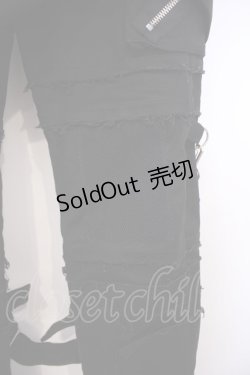 画像3: STIGMATA / ラップ付き継ぎ接ぎパンツ XS ブラック O-26-01-27-094-GO-PA-IG-OS