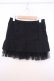 画像1: SEXY DYNAMITE LONDON / 裾チュールプリーツスカート S ブラック O-26-01-27-095-PU-SK-IG-OS (1)