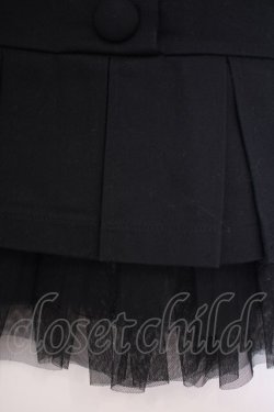 画像2: SEXY DYNAMITE LONDON / 裾チュールプリーツスカート S ブラック O-26-01-27-095-PU-SK-IG-OS