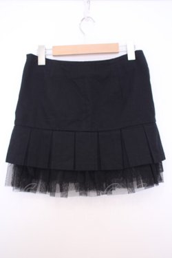 画像3: SEXY DYNAMITE LONDON / 裾チュールプリーツスカート S ブラック O-26-01-27-095-PU-SK-IG-OS