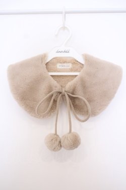 画像1: m petit by misako / ファーティペット  ベージュ O-26-01-27-016-LO-ZA-IG-OS