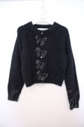 m petit by misako / MSKリボンカーディガン S クロ O-26-01-27-018-LO-TO-IG-OS
