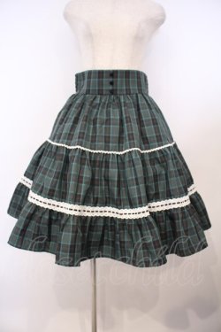 画像1: Eri Aino's Collection / シャーロットの水曜日スカート M グリーンチェック O-26-01-27-020-LO-SK-IG-OS