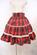 Eri Aino's Collection / シャーロットの水曜日スカート M アカチェック O-26-01-27-021-LO-SK-IG-OS