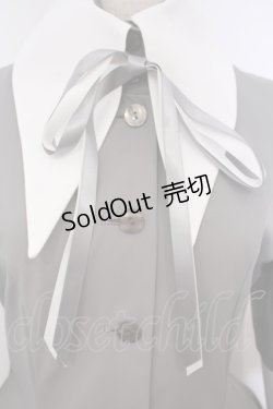 画像2: ATELIER BOZ / キャロルワンピースネオ  グレー×ホワイト O-26-01-27-024-EL-OP-IG-OS