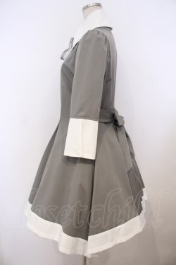 画像3: ATELIER BOZ / キャロルワンピースネオ  グレー×ホワイト O-26-01-27-024-EL-OP-IG-OS