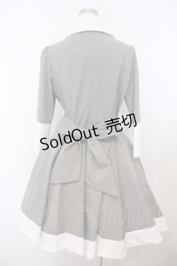 画像5: ATELIER BOZ / キャロルワンピースネオ  グレー×ホワイト O-26-01-27-024-EL-OP-IG-OS