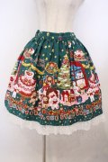 BABY,THE STARS SHINE BRIGHT / くみゃちゃんのDokiDoki Christmas Party柄スカート  グリーン O-26-01-27-025-BA-SK-IG-OS