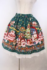 画像1: BABY,THE STARS SHINE BRIGHT / くみゃちゃんのDokiDoki Christmas Party柄スカート  グリーン O-26-01-27-025-BA-SK-IG-OS (1)