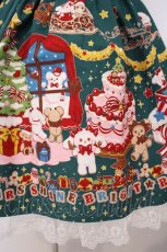 画像3: BABY,THE STARS SHINE BRIGHT / くみゃちゃんのDokiDoki Christmas Party柄スカート  グリーン O-26-01-27-025-BA-SK-IG-OS (3)