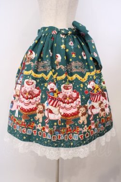 画像4: BABY,THE STARS SHINE BRIGHT / くみゃちゃんのDokiDoki Christmas Party柄スカート  グリーン O-26-01-27-025-BA-SK-IG-OS