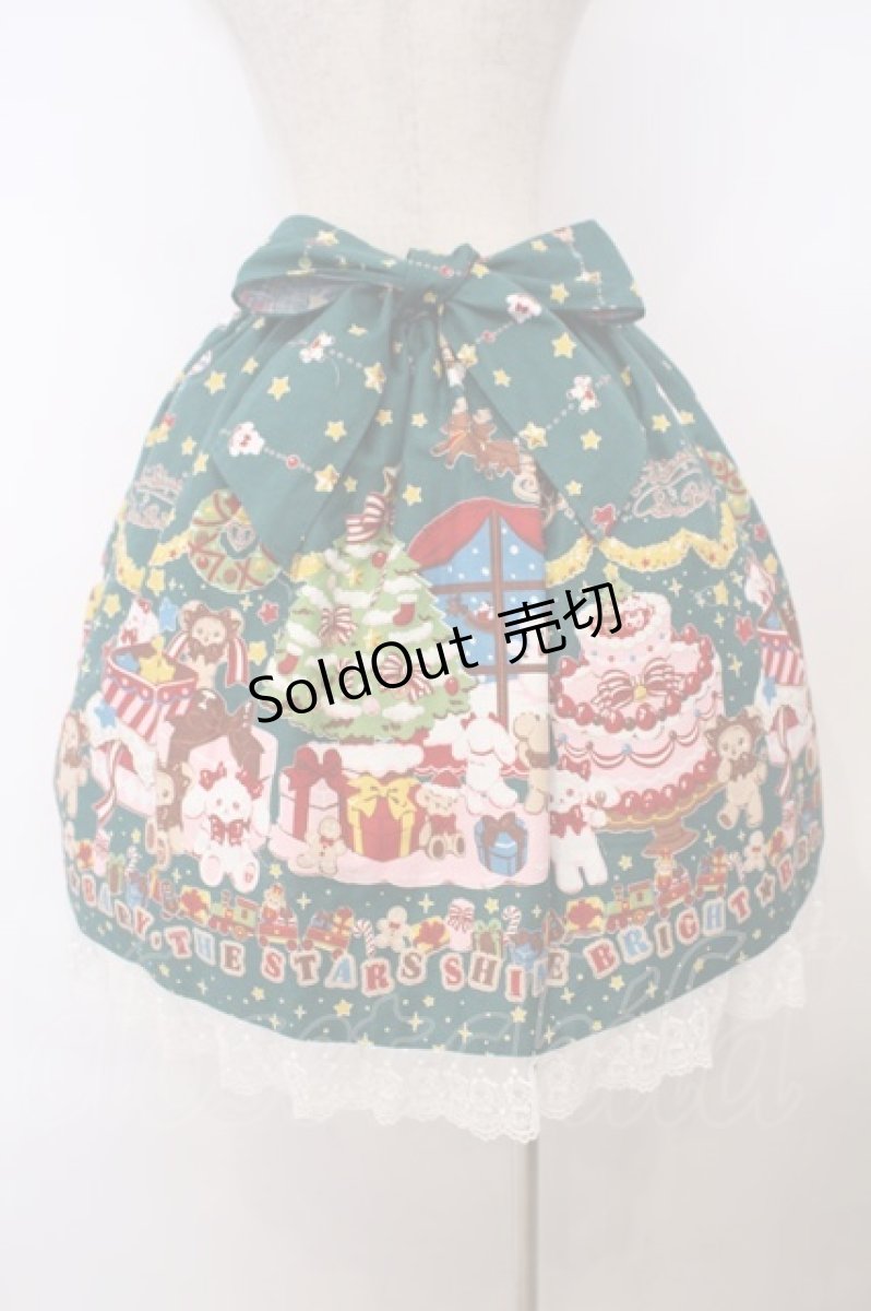 画像5: BABY,THE STARS SHINE BRIGHT / くみゃちゃんのDokiDoki Christmas Party柄スカート  グリーン O-26-01-27-025-BA-SK-IG-OS (5)