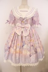 画像1: BABY,THE STARS SHINE BRIGHT / スピカと面影星座の子柄セーラーワンピース  ラベンダー O-26-01-27-026-BA-OP-IG-OS (1)