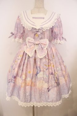 画像1: BABY,THE STARS SHINE BRIGHT / スピカと面影星座の子柄セーラーワンピース  ラベンダー O-26-01-27-026-BA-OP-IG-OS