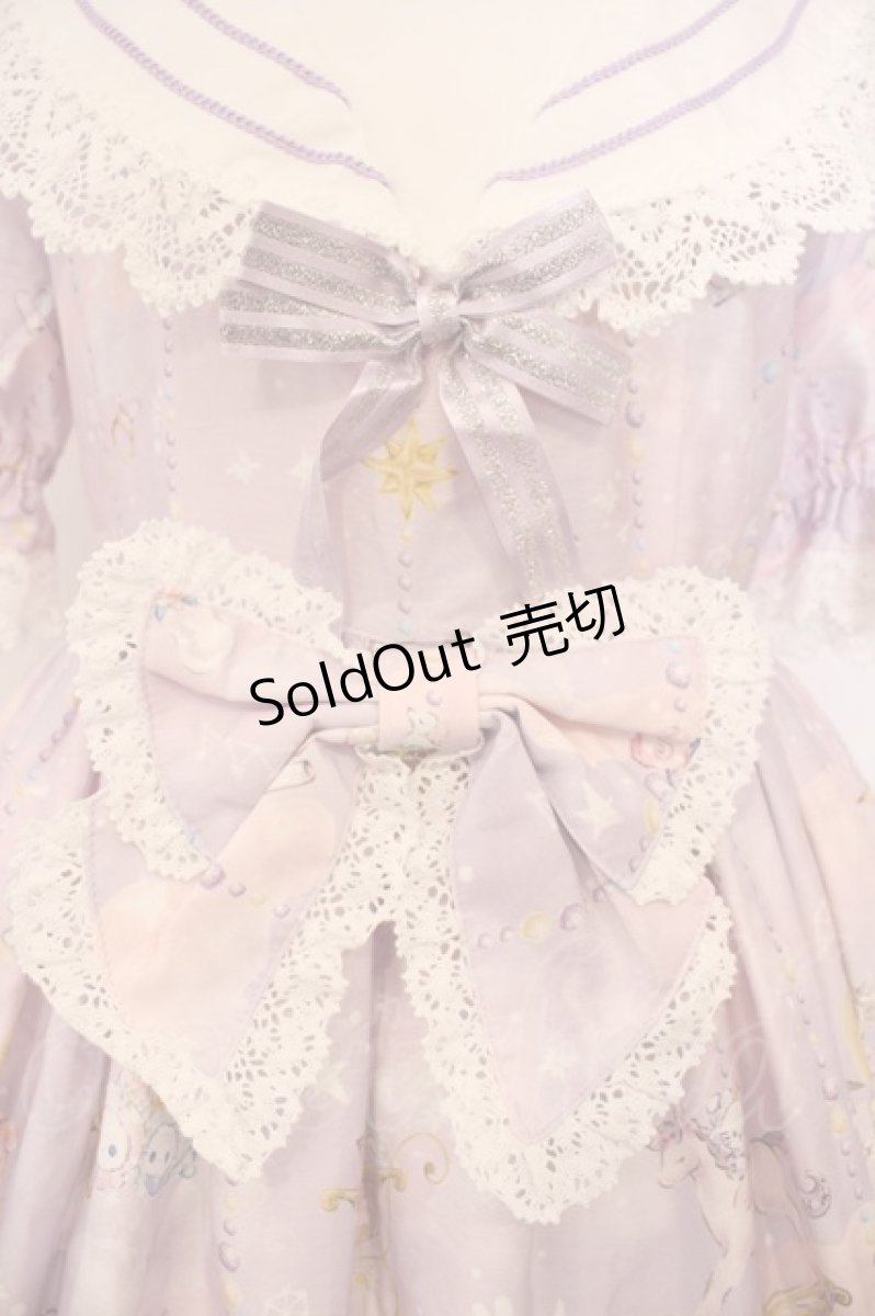 画像2: BABY,THE STARS SHINE BRIGHT / スピカと面影星座の子柄セーラーワンピース  ラベンダー O-26-01-27-026-BA-OP-IG-OS (2)