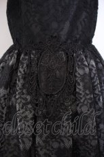 画像2: Triple fortune / レースジャンパースカート  ブラック×パープル O-26-01-27-029-EL-OP-IG-OS (2)