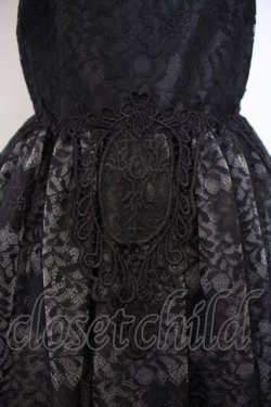 画像2: Triple fortune / レースジャンパースカート  ブラック×パープル O-26-01-27-029-EL-OP-IG-OS