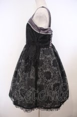 画像4: Triple fortune / レースジャンパースカート  ブラック×パープル O-26-01-27-029-EL-OP-IG-OS (4)