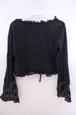 画像4: H jelly / プリントカットボレロ  ブラック×グレー O-26-01-28-041-HN-TO-IG-OS (4)