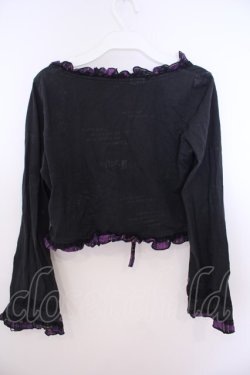 画像4: H jelly / プリントカットボレロ  ブラック×グレー O-26-01-28-041-HN-TO-IG-OS