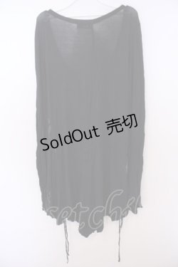 画像3: Sixh / フィッシュテールカーディガン  ブラック O-26-01-28-042-HN-TO-IG-OS