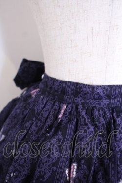 画像3: ALICE and the PIRATES / 真夏の夜の夢柄スカート  ネイビー O-26-01-28-047-PA-SK-IG-OS