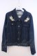 画像1: axes femme / 花刺繍デニムジャケット M インディゴ O-26-01-28-005-AX-JA-OW-OS (1)