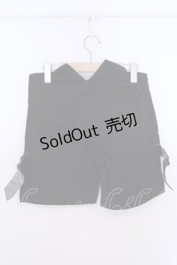 画像3: Sixh / 刺繍入りサテンショートパンツ  ブラック O-26-01-28-051-HN-PA-IG-OS