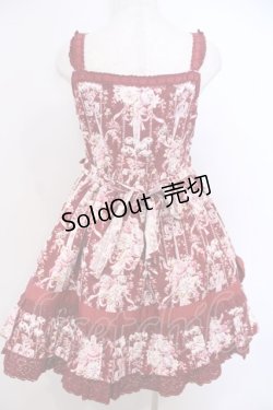 画像3: BABY,THE STARS SHINE BRIGHT / アントワネットブーケ柄ジャンパースカートI型  えんじ O-26-01-28-055-BA-OP-IG-OS