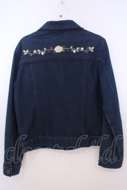 画像3: axes femme / 花刺繍デニムジャケット M インディゴ O-26-01-28-005-AX-JA-OW-OS