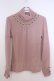 画像1: axes femme / はしごレースリブタートルニットソー M ピンク O-26-01-28-006-AX-TO-OW-OS (1)