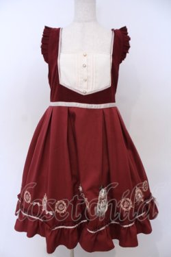 画像1: Amavel / Royal Cats ジャンパースカート  ワイン O-26-01-28-063-CA-OP-IG-OS