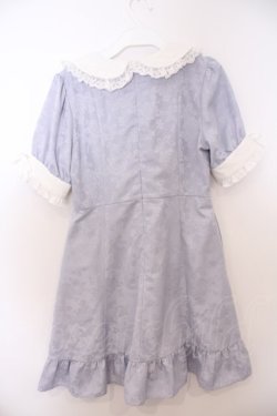 画像3: DearMyLove / ハートパールジャガードorツイードワンピース M ジャガード 膝上ブルー O-26-01-28-064-EL-OP-IG-OS