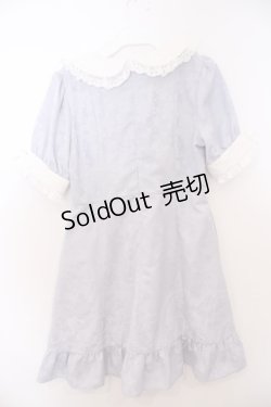 画像3: DearMyLove / ハートパールジャガードorツイードワンピース M ジャガード 膝上ブルー O-26-01-28-064-EL-OP-IG-OS