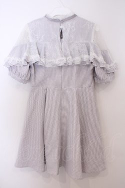 画像3: Rojita / ショルダーオーバーレースラッフルワンピース  グレー O-26-01-28-066-LO-OP-IG-OS