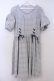 画像1: axes femme POETIQUE / スカラップビスチェ切り替えワンピース M グレー O-26-01-28-069-AX-OP-IG-OS (1)