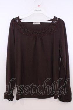 画像1: axes femme / 折り返し2WAYインナープルオーバー L ブラウン O-26-01-28-008-AX-TO-OW-OS