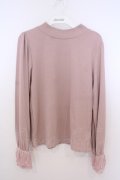 axes femme / レース×チュール袖プルオーバー F ピンク O-26-01-28-011-AX-TO-OW-OS