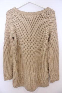 画像3: ANECDOTE axes femme / リボン柄ニット S ベージュ O-26-01-28-001-AX-TO-OW-OS