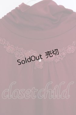 画像2: axes femme / ローズレースハイネックインナーカットソー M ワイン O-26-01-28-012-AX-TO-OW-ZT0130R