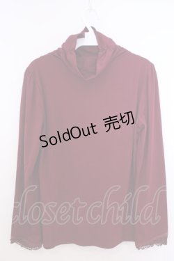 画像3: axes femme / ローズレースハイネックインナーカットソー M ワイン O-26-01-28-012-AX-TO-OW-ZT0130R