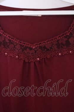 画像2: axes femme / 折り返し2WAYインナープルオーバー M ワイン O-26-01-28-013-AX-TO-OW-OS