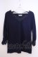 画像1: axes femme / Vネックレーストップス M ネイビー O-26-01-28-014-AX-TO-OW-OS (1)