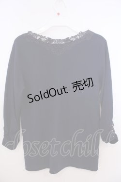 画像2: axes femme / Vネックレーストップス M ネイビー O-26-01-28-014-AX-TO-OW-ZT0130R